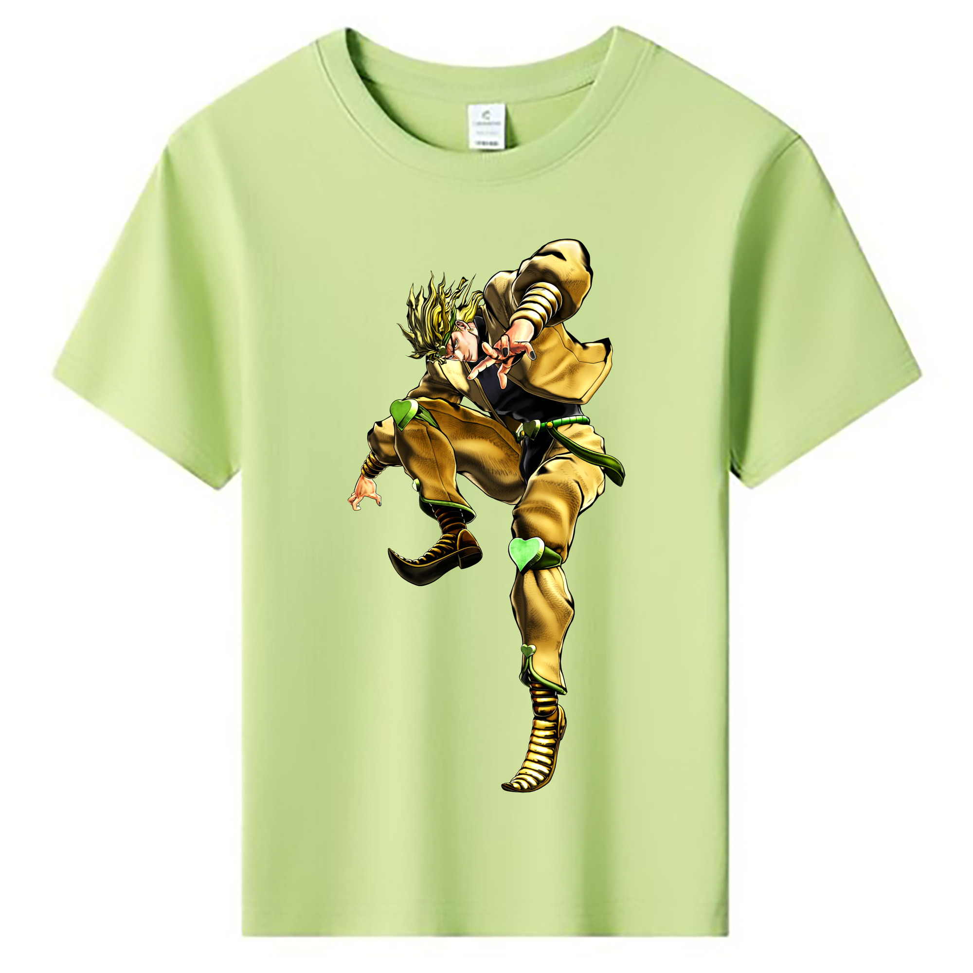 （画像用） ジョジョの奇妙な冒険 ディオ?ブランドー JoJo's Bizarre Adventure Dio Brando 綿100％キッズTシャツ（フロントプリント）